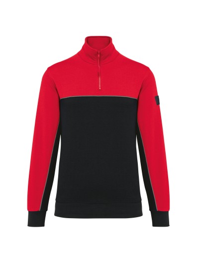 Sweatshirt meio fecho eco-responsvel unissexo - WK404X