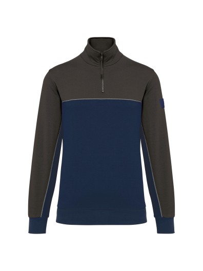 Sweatshirt meio fecho eco-responsvel unissexo - WK404X