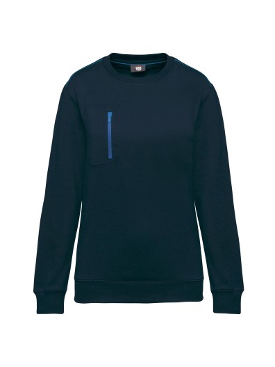 Sweatshirt Day To Day unissexo com bolso com fecho contraste - WK403X