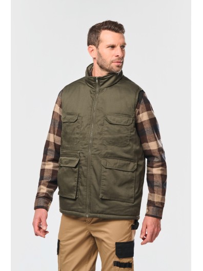 Colete multibolsos acolchoado unissexo - WK607