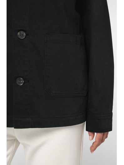 Casaco worker masculino ecol�gico com efeito lavado